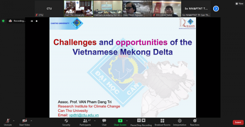 Hội thảo quốc tế: “Mekong Virtual Symposium” lần thứ 1